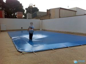 Cobertores Piscina en lona y PVC