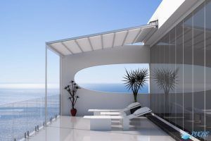 Palilleria 8- Toldos Puche Cartagena Toldo con iluminación LED y Palillería ZenRain